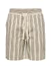 Only&Sons Shorts 'Cruz Seersucker' in hellbraun