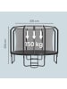 SONGMICS Gartentrampolin Saul in Schwarz - (H)256 x Ø305 cm