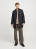 Jack & Jones Wollmantel in Dark Grey Melange