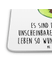 Mr. & Mrs. Panda Untersetzer für Gläser Avocado Kern mit Spruch in Weiß