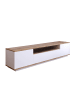 CALICOSY TV-Möbel FR7-AA in Eichenholz / Weiß - (W) 180  x (H) 44,6  x (L) 44,5  cm