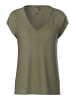Pieces T-Shirt mit V-Ausschnitt in Grape Leaf