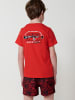KOROSHI Kurzärmliges T-Shirt für einen Jungen. in rot