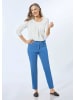 GOLDNER Bengalinhose Schlupfhose LOUISA mit Steppnähten in blau