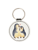 Mr. & Mrs. Panda Schlüsselanhänger Pinguin umarmen ohne Spruch in Weiß