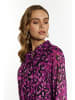 faina Damen Kleid Mit Leoprint in Flieder Leo