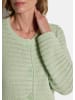 GOLDNER Ajourjacke in Querrippen-Optik in salbei