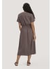 Hessnatur Hessnatur Musselin Kleid mit Taillierung Midi aus reiner Bio-Baumwolle in mocca