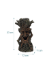 relaxdays Aquarium Deko "Baum mit Gesicht" in Braun - (B)12 x (H)23 x (T)11 cm