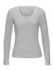 Vivance Langarmshirt in grau meliert, creme