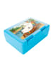 Mr. & Mrs. Panda Bentobox Einhorn Blümchentail Design ohne Spruch in Weiß