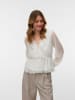 Vero Moda Plissiertes Top in Snow White
