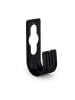 relaxdays 4 x Schlauchhalter in Schwarz - (B)7,5 x (H)22 x (T)10 cm