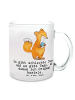 Mr. & Mrs. Panda Tee Tasse Fuchs Origami mit Spruch in Transparent