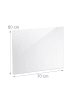 relaxdays Spritzschutz in Transparent - (B)70 x (H)60 cm
