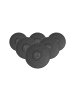 Villeroy & Boch 6er Set Espresso-Untertassen Manufacture-Rock Mickey Mouse ø 12,1 cm in schwarz