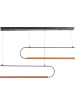 Beliani Pendelleuchten LOGONE in Schwarz/Braun - (W) 123 x (H) 213 x (L) 10 cm