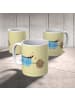 Mr. & Mrs. Panda Plastikbecher Kaffee Bohne ohne Spruch in Gelb Pastell
