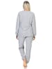 NORMANN Frottee Schlafanzug Homewear Loungewearr Sternen - 81707 in grau