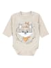TupTam Unisex Langarm Body mit Aufdruck Spruch 5er Pack in beige/grau