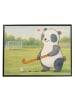 Mr. & Mrs. Panda arbeitsunterlage Panda Hockey spielen Design oh... in Weiß