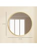 HOMCOM Wandspiegel in Gold 61L x 1B x 61H cm