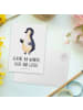 Mr. & Mrs. Panda Wanddeko Pinguin Marienkäfer mit Spruch in Weiß
