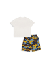 Denokids Set Safari T-shirt & Camo Shorts in weiss