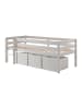 58 aufm Kessel KOJENBETT Karolina 208x83x105 aus Massivholz in Weiß