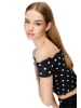 Alexa Dash Blouse in Schwarz