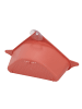 Excellent Houseware Ecksieb für die Spüle in Korallenrot, (B) 27,5 x (H) 8,7 x (L) 15 cm