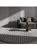 KADIMA DESIGN Teppich 3D Waschbar Skandinavischer Boho RIGI Strapazierfähig in Silber