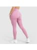 SMILODOX Kompression Leggings Amaze Ripp in Dunkelpink Melange