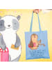 Mr. & Mrs. Panda Tote Bag Jurist Herz mit Spruch in Sky Blue