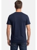 S. Oliver T-Shirt Basic in Weiß / blau