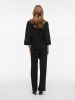 Vila Wide Leg Hose in Black Beauty