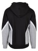 STARTER Kapuzenpullover in black/heathergrey