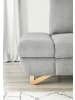 Furn.Design Ecksofa hellgrau Struktur-Stoff, Wohnzimmer Sofa