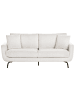 Beliani 3-Sitzer Sofa VESALA in Weiß/Schwarz - (W) 185 x (H) 71 x (L) 77 cm