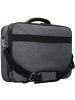 Dermata Basic Plus Flugumhänger 43 cm Laptopfach in grau schwarz