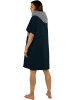 normani Damen Badeponcho in Navy/Grau