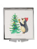 Mr. & Mrs. Panda Schminkspiegel Pinguin Weihnachtsbaum ohne Spruch in Weiß
