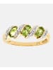 Diamant L'éternel Eternity-Ring aus 375 Gelbgold mit Diamant mit Peridot