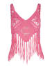 Linga Dore COVER-UPS Gestrickten Top BEACH in Hot pink