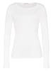 Hanro Unterhemd / Shirt Langarm Ultralight in Weiß