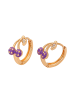 NAEMI Women Earrings in Rose Gold Violet
