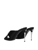 Dolce & Gabbana Schwarz Satin Stiletto Absatz Sandalen