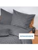 Schiesser Feinbiber-Bettwäsche-Set Drops in Grau