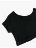KOTON T-shirt in Schwarz