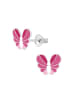 schmuck23 Silber Ohrringe 925 Schmetterling 0,7 cm x 0,8 cm